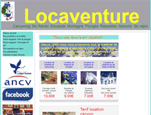 Tablet Screenshot of locaventure.com